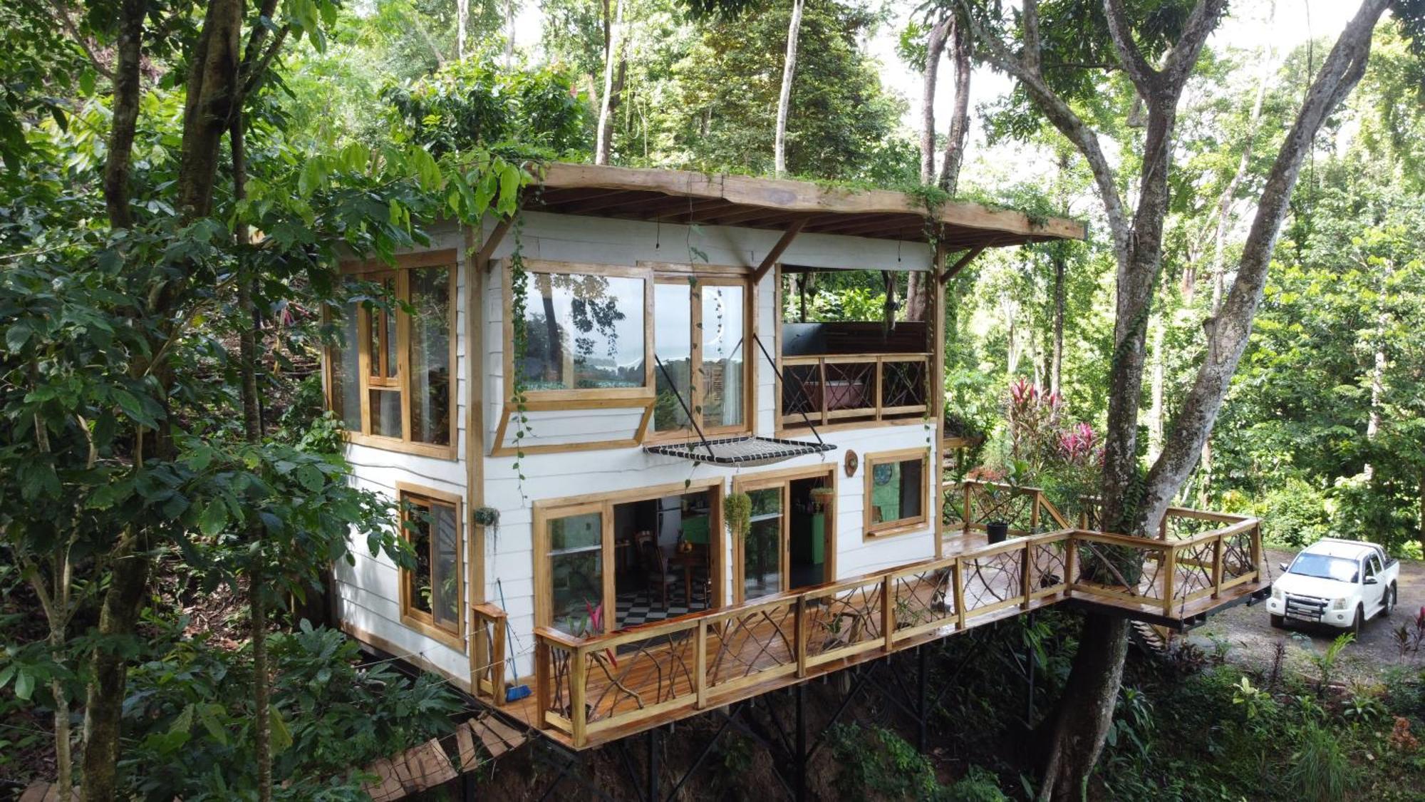 Villa Jungle Spirit Treehouse Cahuita Esterno foto
